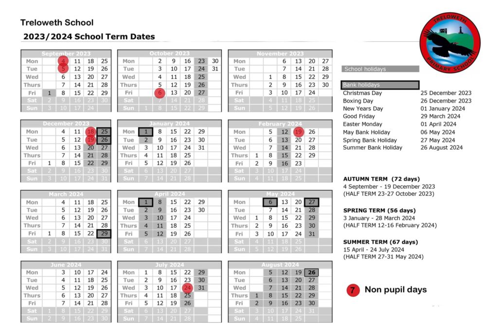 Term Dates Treloweth School